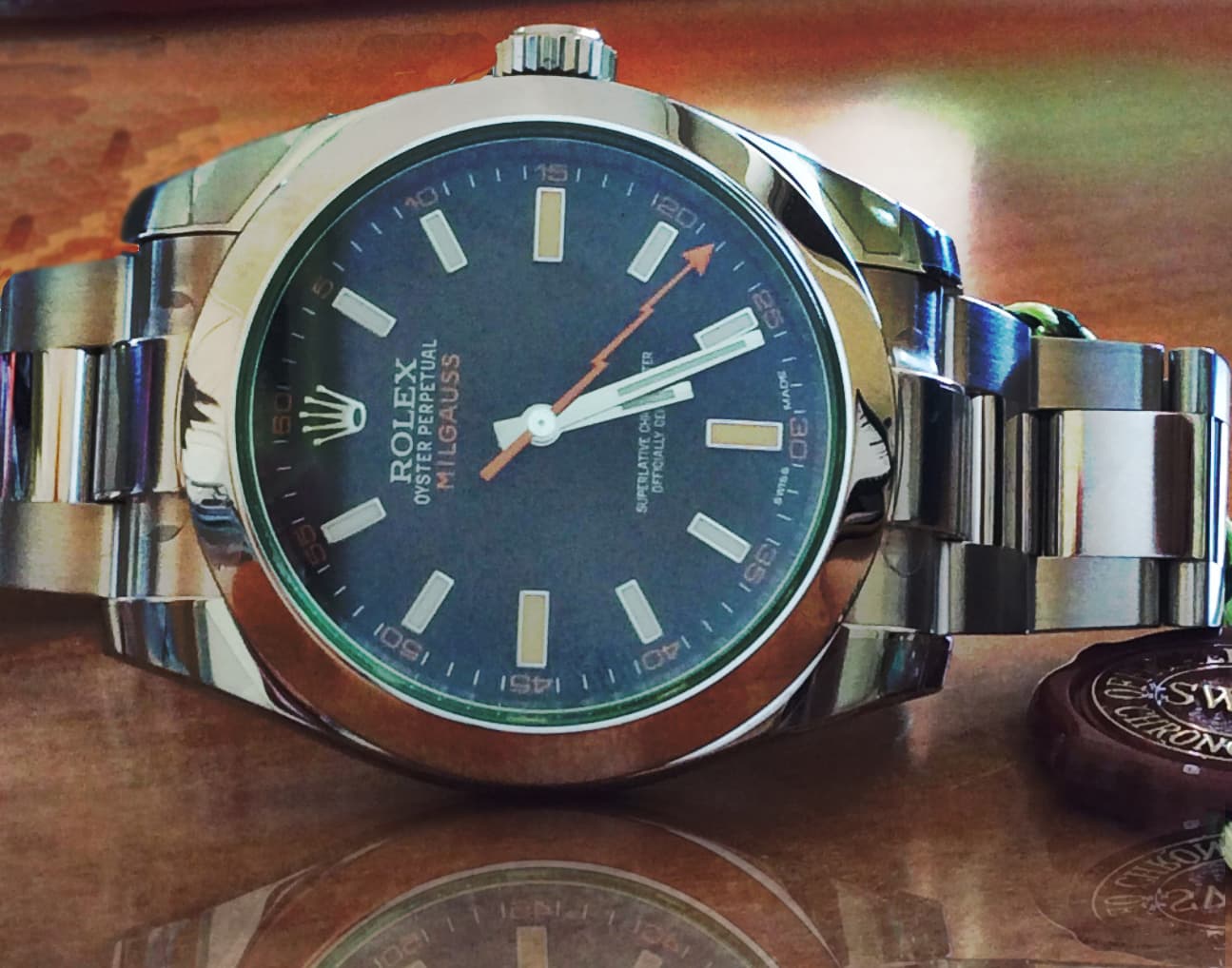 Rolex Milgauss (Green Sapphire)