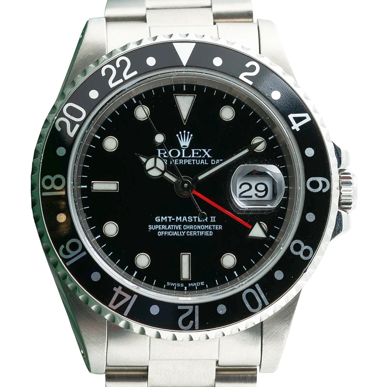 Rolex GMT-Master II (pre-ceramic, aluminium bezel)